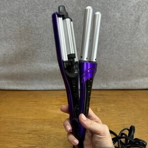 TIGI Bed Head A Wave We Go Hair Waver PURPLE Curling Waves Iron BH336